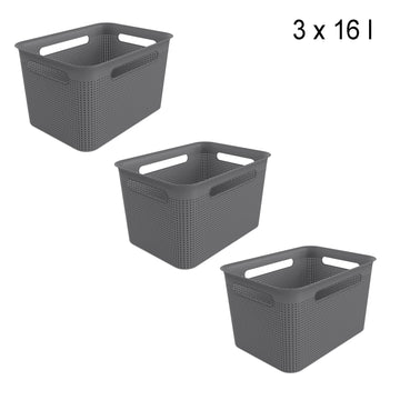Storage Box 3pc Set 16L l BRISEN