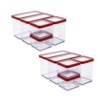 Square Storage Jars 10pc Set l LOFT