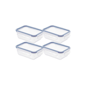 4er Set Kühlschrankdose 0,5 l CLIC & LOCK