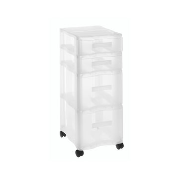 Schubladenbox Tower mit Rollen, DIN A4 QUADRIX