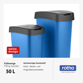 Porte-sac à déchets 50L FABU – Rotho Schweiz