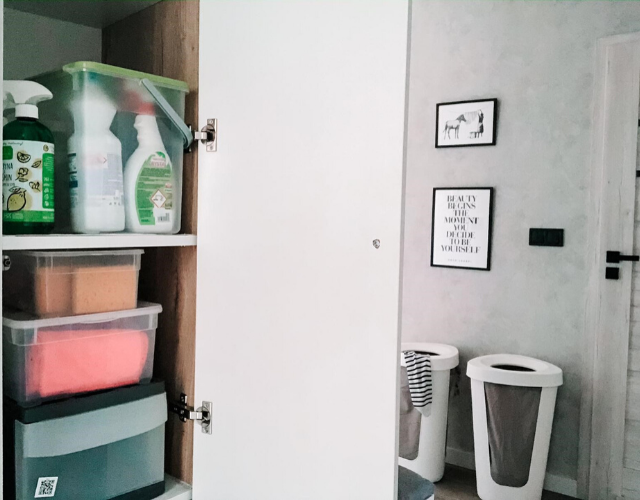 Chowanie środków czystości