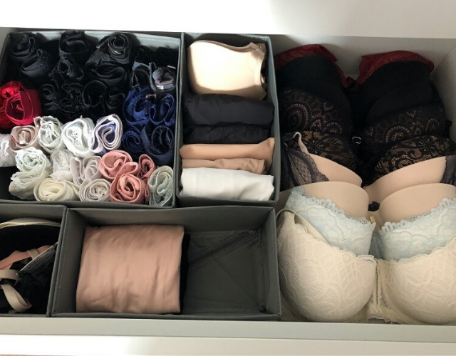 Bestellung in Schubladen